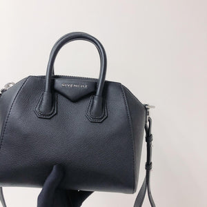Mini Antigona Bag in Black in SHW
