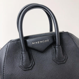 Mini Antigona Bag in Black in SHW