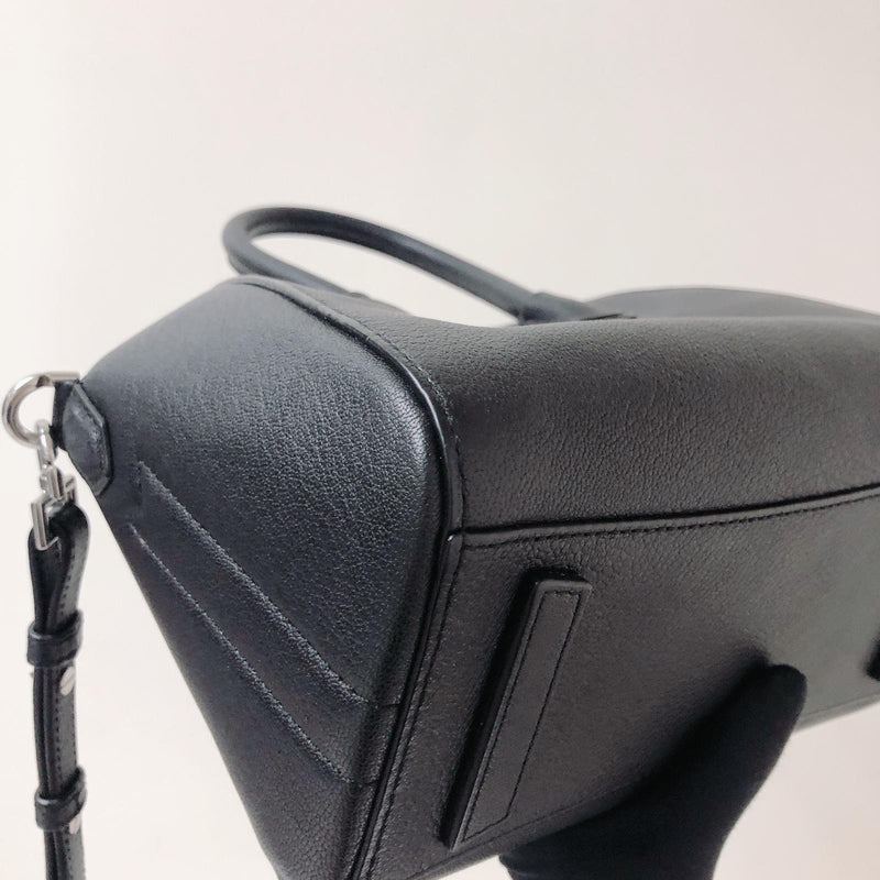 Mini Antigona Bag in Black in SHW