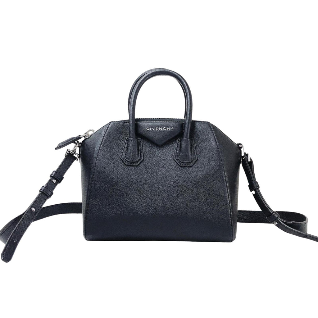 Mini Antigona Bag in Black in SHW