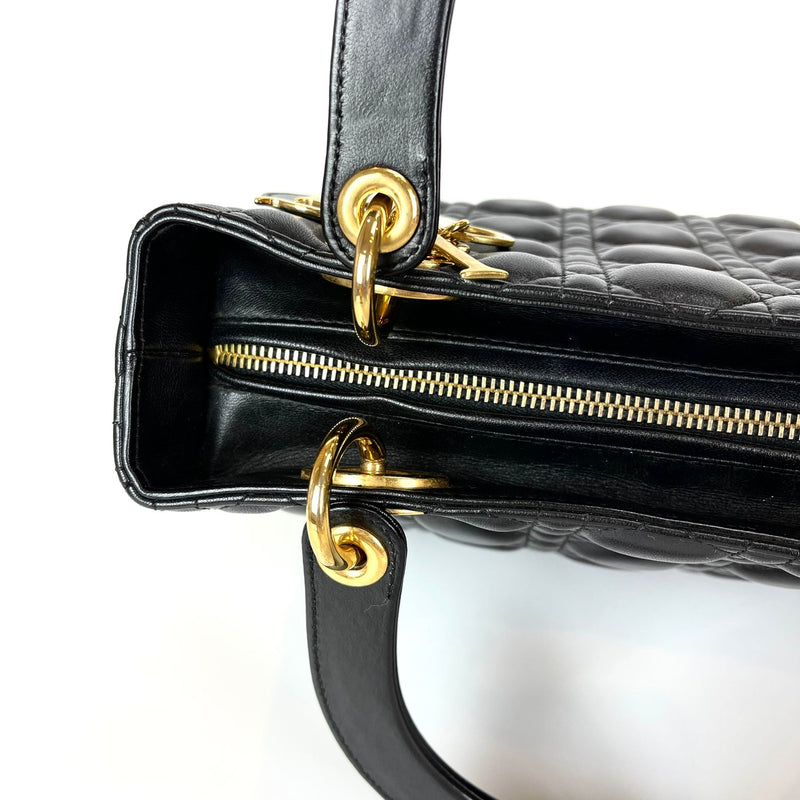 Lady Dior Medium in Black with GHW