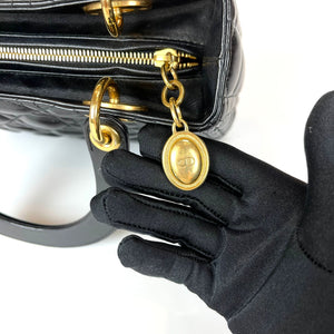 Lady Dior Medium in Black with GHW