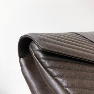 College Large Chevron Bag in Brown with RHW