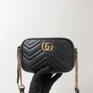 GG Marmont Mini Shoulder Bag Black