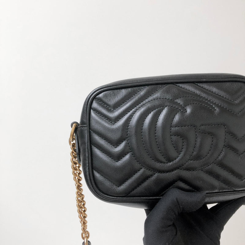 GG Marmont Mini Shoulder Bag Black