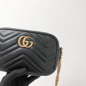 GG Marmont Mini Shoulder Bag Black