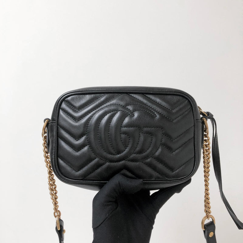 GG Marmont Mini Shoulder Bag Black