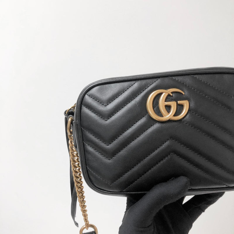 GG Marmont Mini Shoulder Bag Black