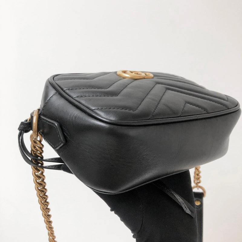 GG Marmont Mini Shoulder Bag Black