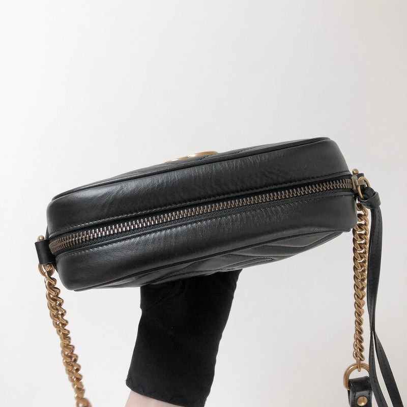 GG Marmont Mini Shoulder Bag Black