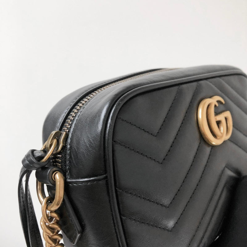 GG Marmont Mini Shoulder Bag Black