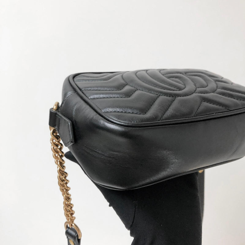 GG Marmont Mini Shoulder Bag Black