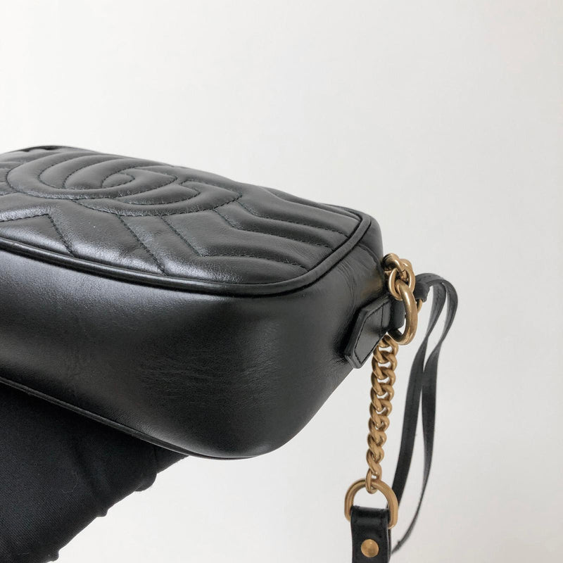 GG Marmont Mini Shoulder Bag Black