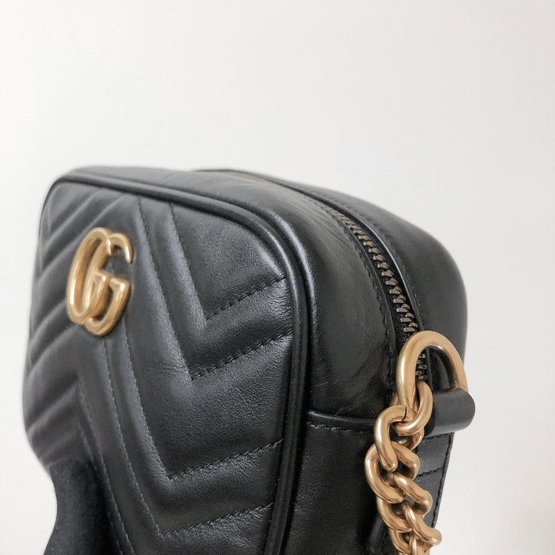 GG Marmont Mini Shoulder Bag Black