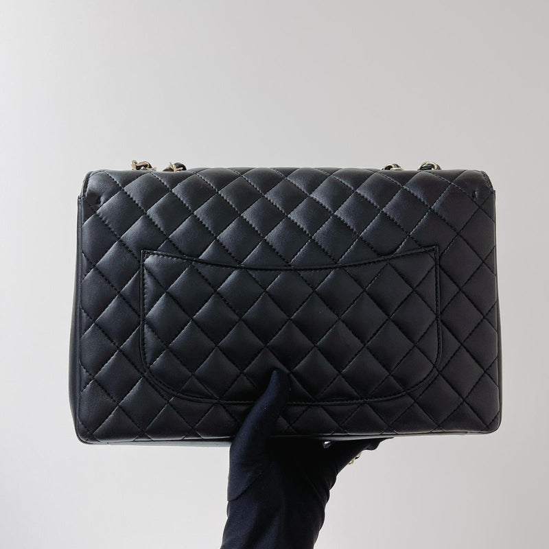 Mademoiselle Chic Single Flap Bag in Black with LGHW