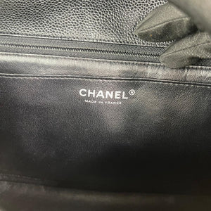 Classic Single Flap Jumbo in Black with SHW