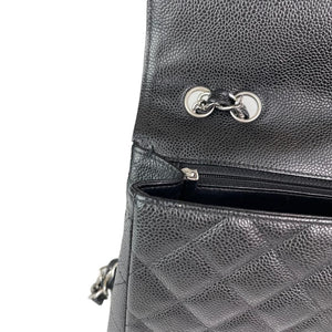 Classic Single Flap Jumbo in Black with SHW