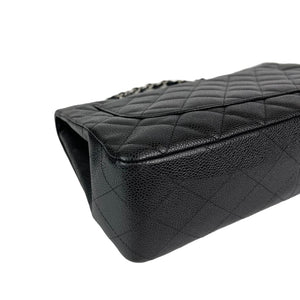 Classic Single Flap Jumbo in Black with SHW