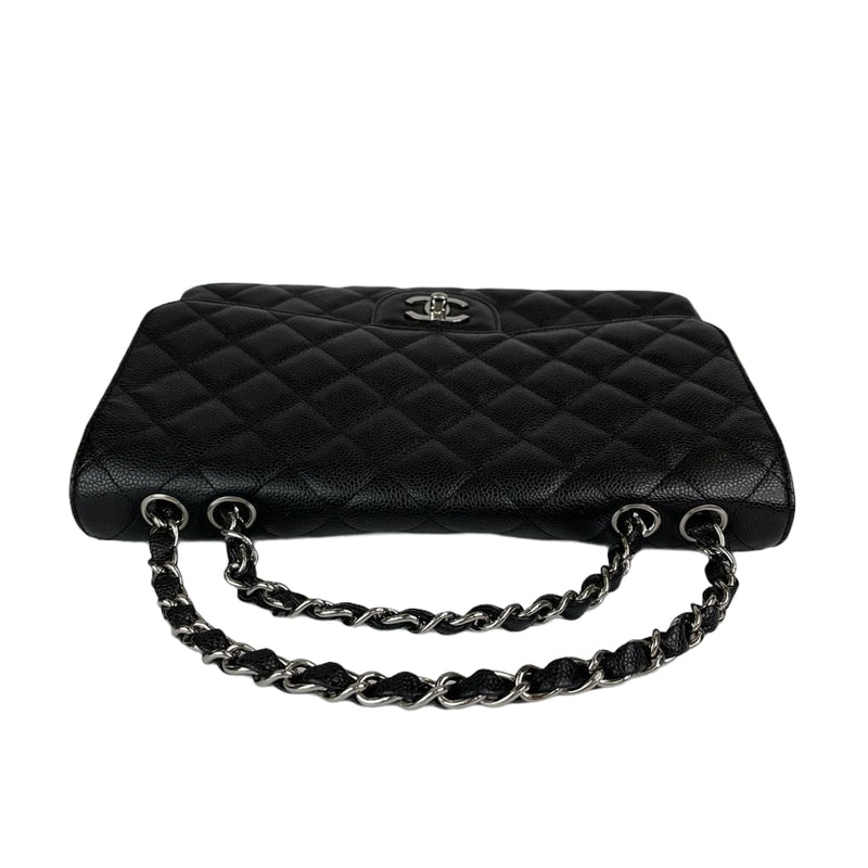 Classic Single Flap Jumbo in Black with SHW