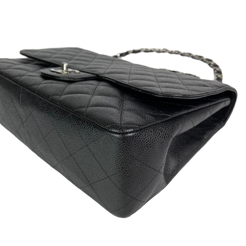 Classic Single Flap Jumbo in Black with SHW