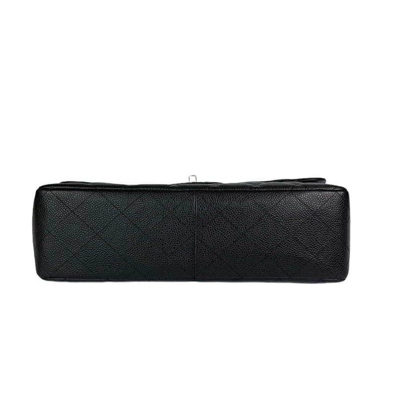 Classic Single Flap Jumbo in Black with SHW