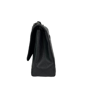Classic Single Flap Jumbo in Black with SHW