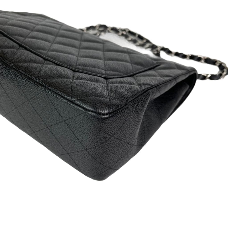 Classic Single Flap Jumbo in Black with SHW