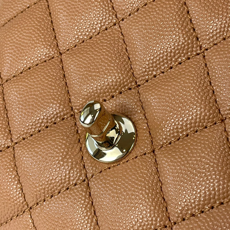 Mini Coco Handle Flap Caramel LGHW