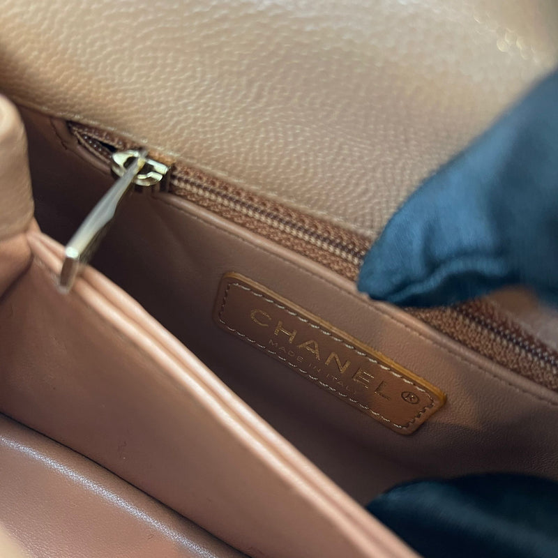 Mini Coco Handle Flap Caramel LGHW