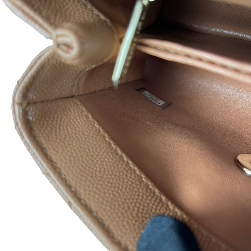 Mini Coco Handle Flap Caramel LGHW