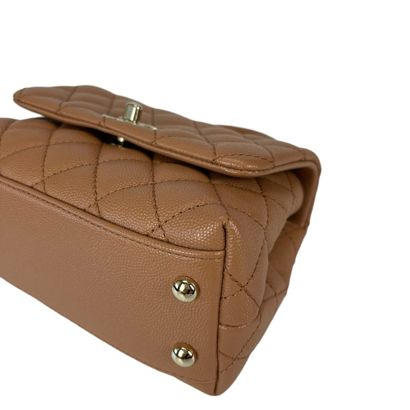 Mini Coco Handle Flap Caramel LGHW