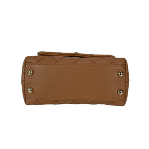 Mini Coco Handle Flap Caramel LGHW