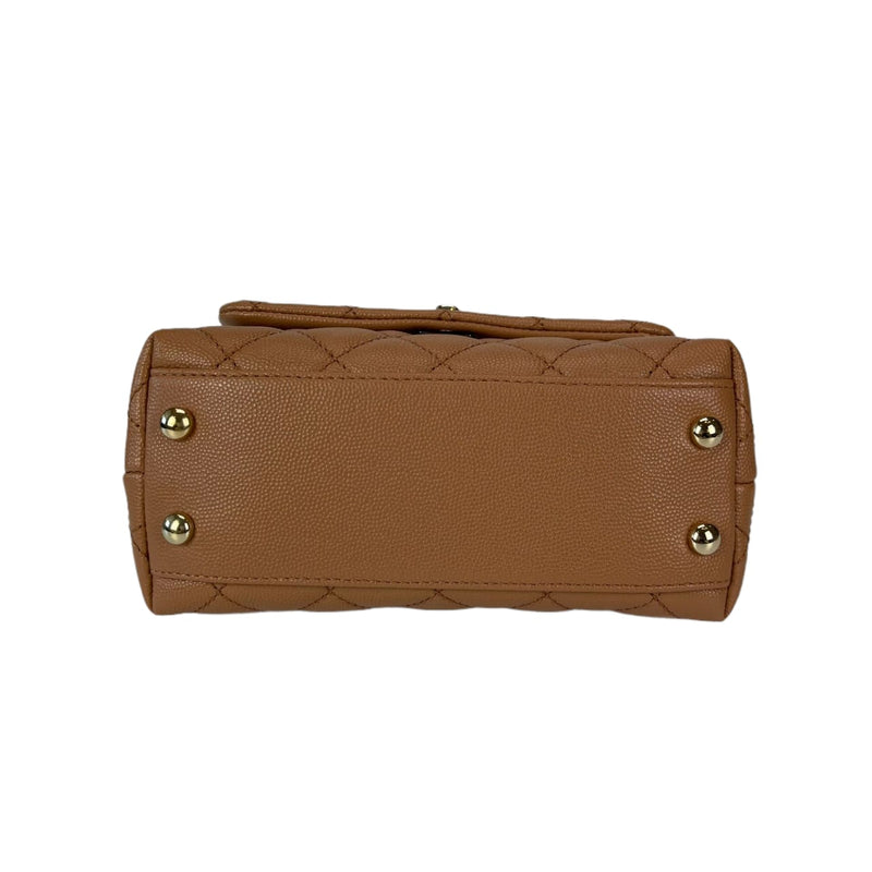 Mini Coco Handle Flap Caramel LGHW