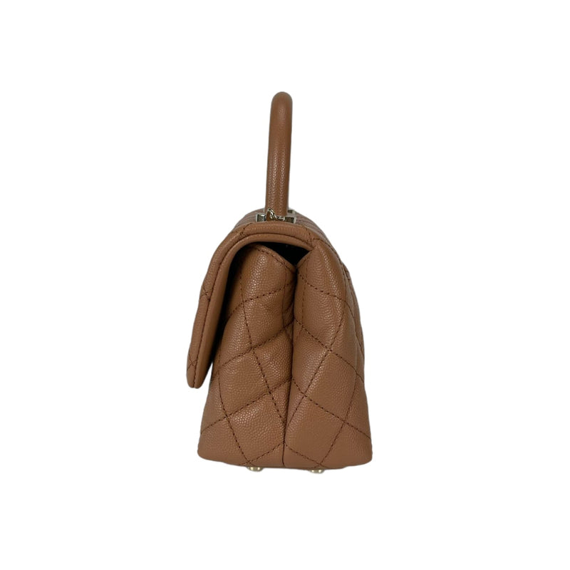 Mini Coco Handle Flap Caramel LGHW