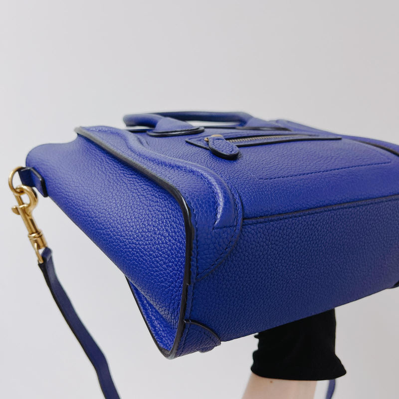 Nano Luggage Tote Blue with GHW