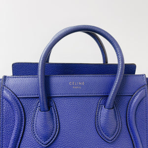Nano Luggage Tote Blue with GHW