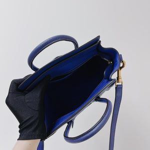 Nano Luggage Tote Blue with GHW
