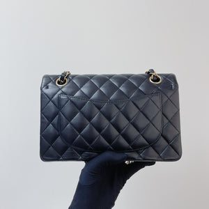 Classic Double Flap Lambskin Small in Black GHW