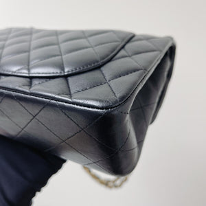 Classic Double Flap Lambskin Small in Black GHW