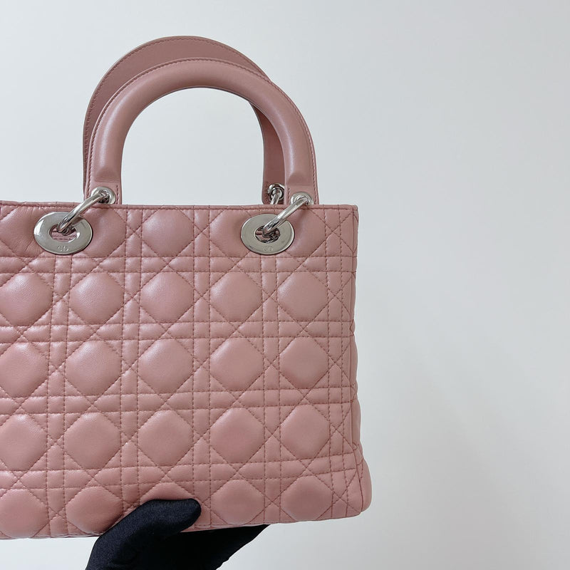Lambskin Lady Dior Medium Powder Pink