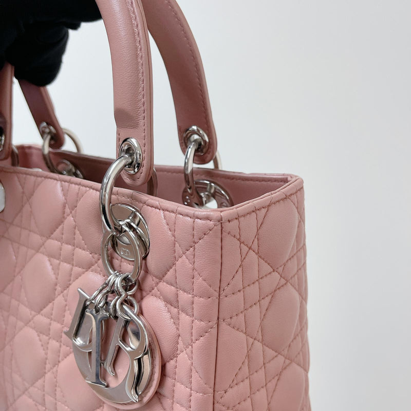 Lambskin Lady Dior Medium Powder Pink