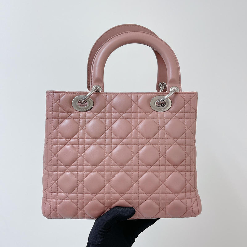 Lambskin Lady Dior Medium Powder Pink