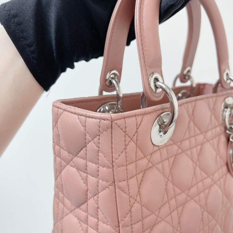 Lambskin Lady Dior Medium Powder Pink