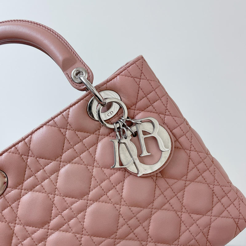 Lambskin Lady Dior Medium Powder Pink