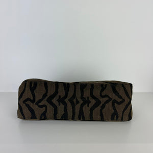 Stripe Printed Baguette Brown