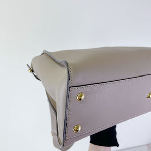 Peekaboo Leather Medium Grey Tortoiseshell