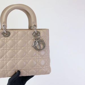 Lady Dior Medium Beige SHW
