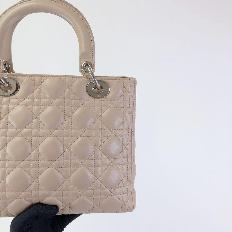 Lady Dior Medium Beige SHW