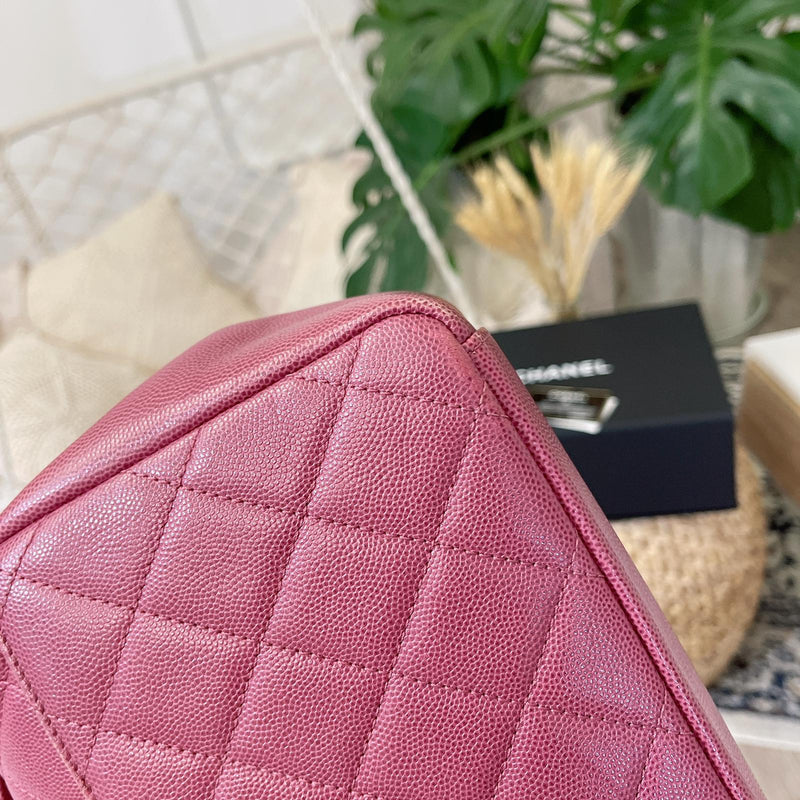 Business Affinity Flap Caviar Pink GHW