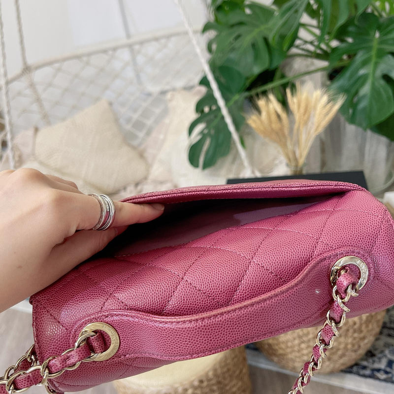 Chanel Vintage Pink Caviar Timeless Wallet on Chain Woc